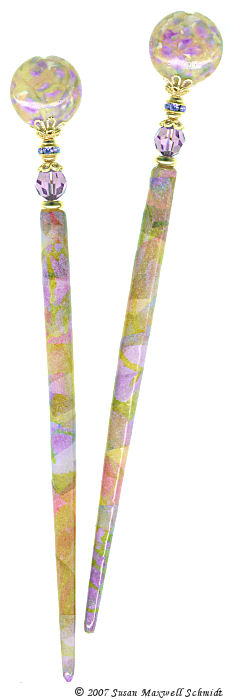 Watercolor Meadow Special Edition LongLocks DecoStix Hair Sticks