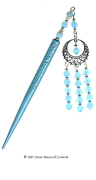 Water Opal LongLocks GeishaStix Hair Sticks