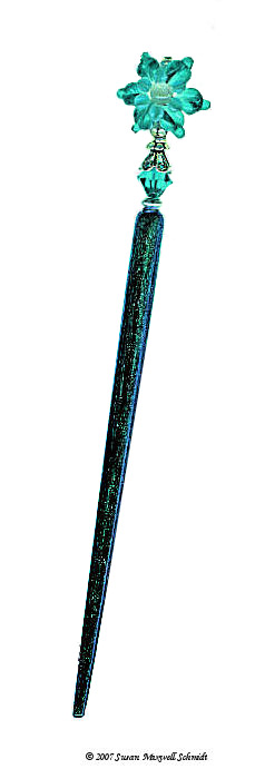 Zircon Posy LongLocks Design - Click to see our hair jewelry catalog!