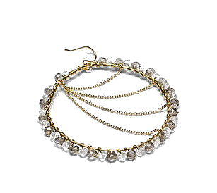 Moonbeam Earrings by Jewelry Designer Amanda Rudey