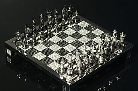 186 Carat Diamond Chess Board
