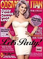Kelly Osbourne with Dusty Purple Hair on Cosmopolitan Cover