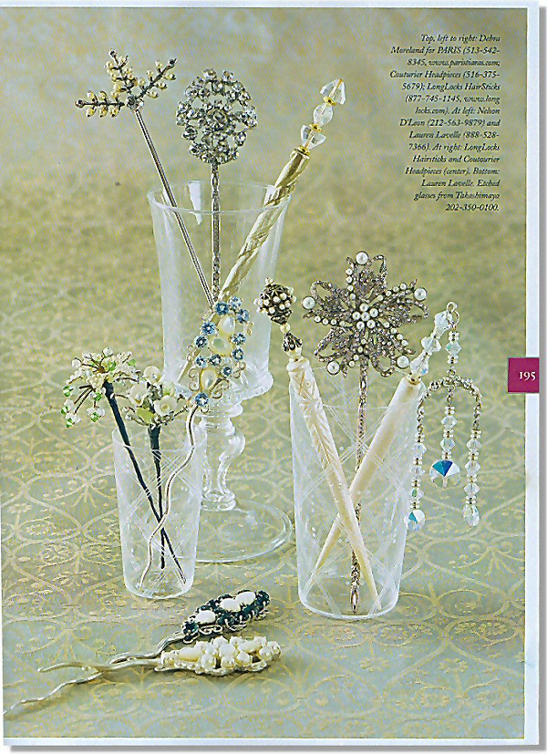 LongLocks Hair Jewelry featured in For the Bride