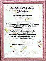 LongLocks HairSticks Boutique Gift Certificates