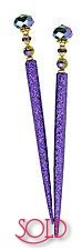 Lilac Electric GlitterStix Hair Sticks