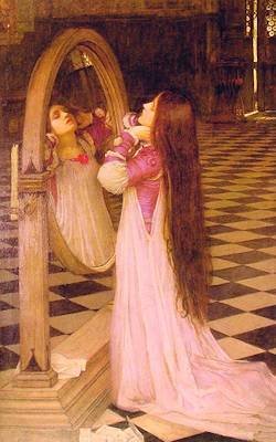 Mariana Admires Her Very Long Hair in This Painting by John William Waterhouse