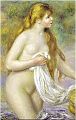 Fine Art Painting Bather with Long Hair by Renoir