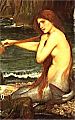 Fine Art Painting Mermaid by John William Waterhouse