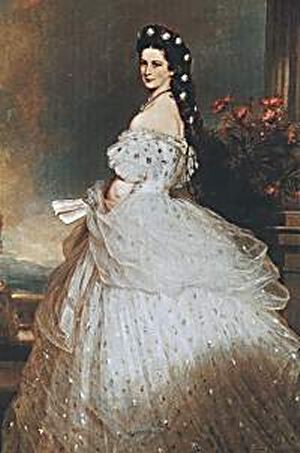 Elizabeth Empress of Austria by Franz Xavier Winterhalter
