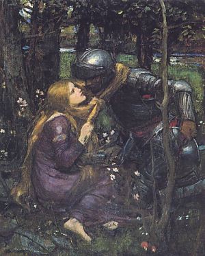 La Belle Dame Sans Merci Study by John William Waterhouse