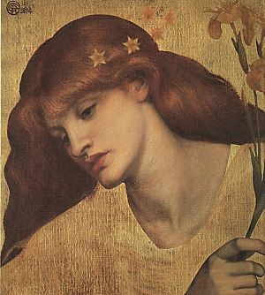 Sancta Lilias by Dante Gabriel Rosetti