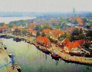 Neustadt on the Bay - Watercolor Photography by Susan Maxwell Schmidt
